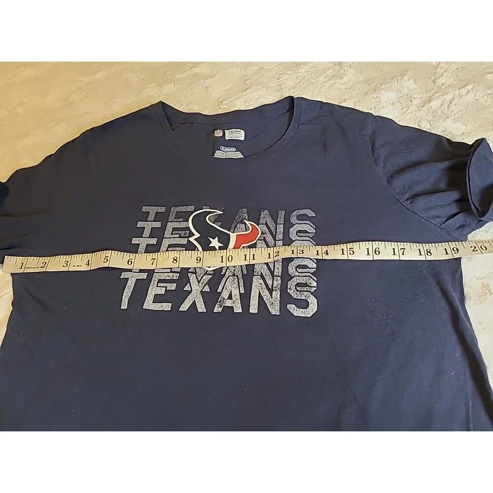 NFL Houston Texans Shirt Top Womens Size XL Blue Long Sleeve Logo